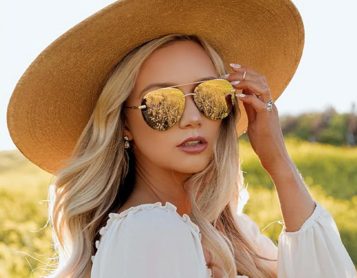 lenox aviators in gold brilliant gold mirror polarized