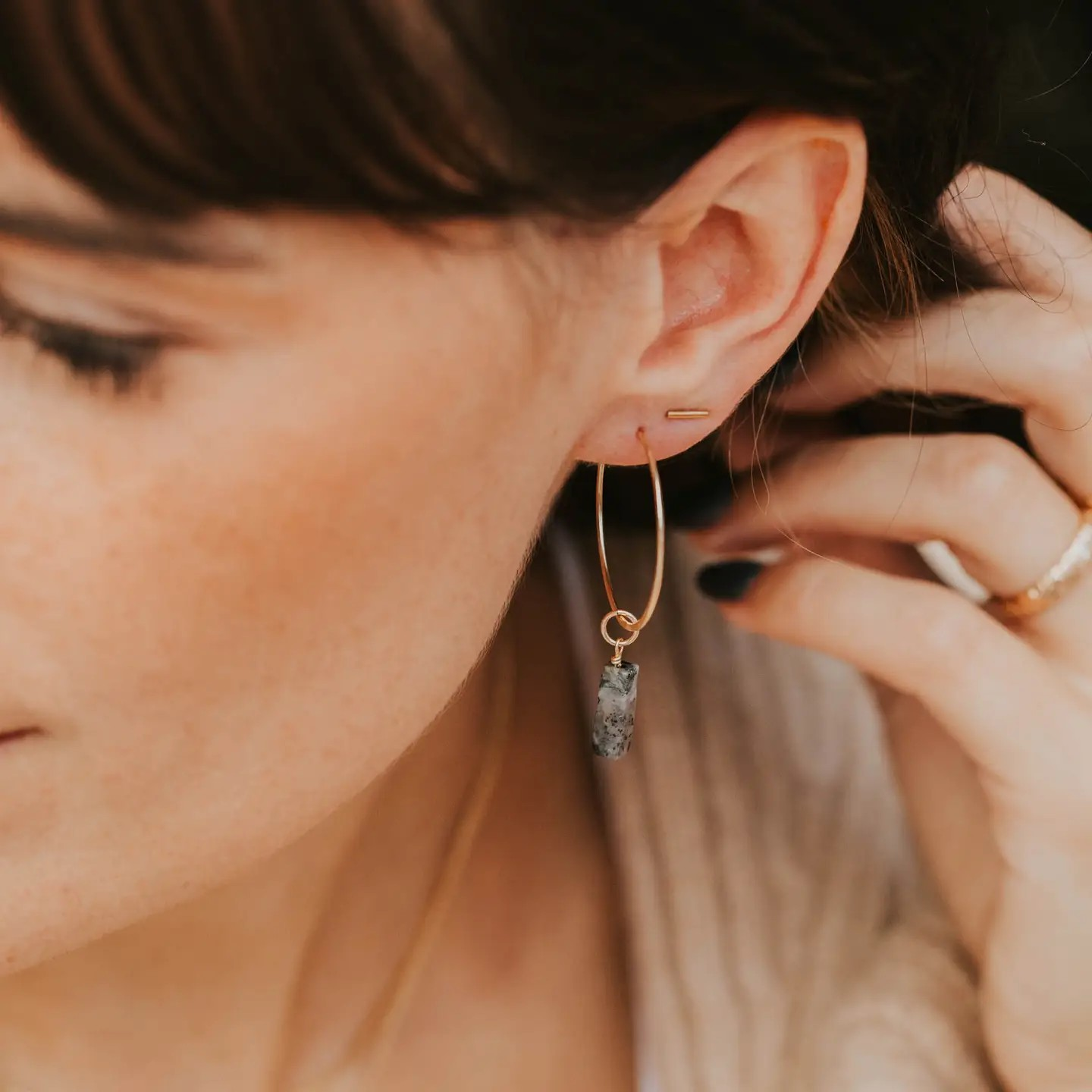 cypress hoops - 1.5in