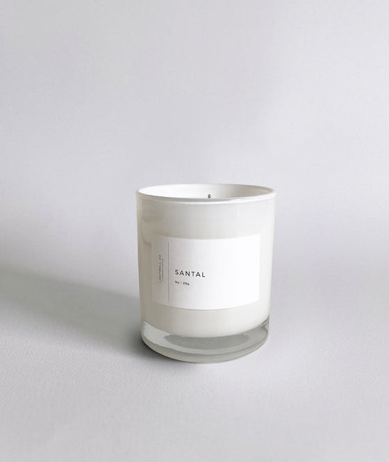 lightwell white tumbler candle
