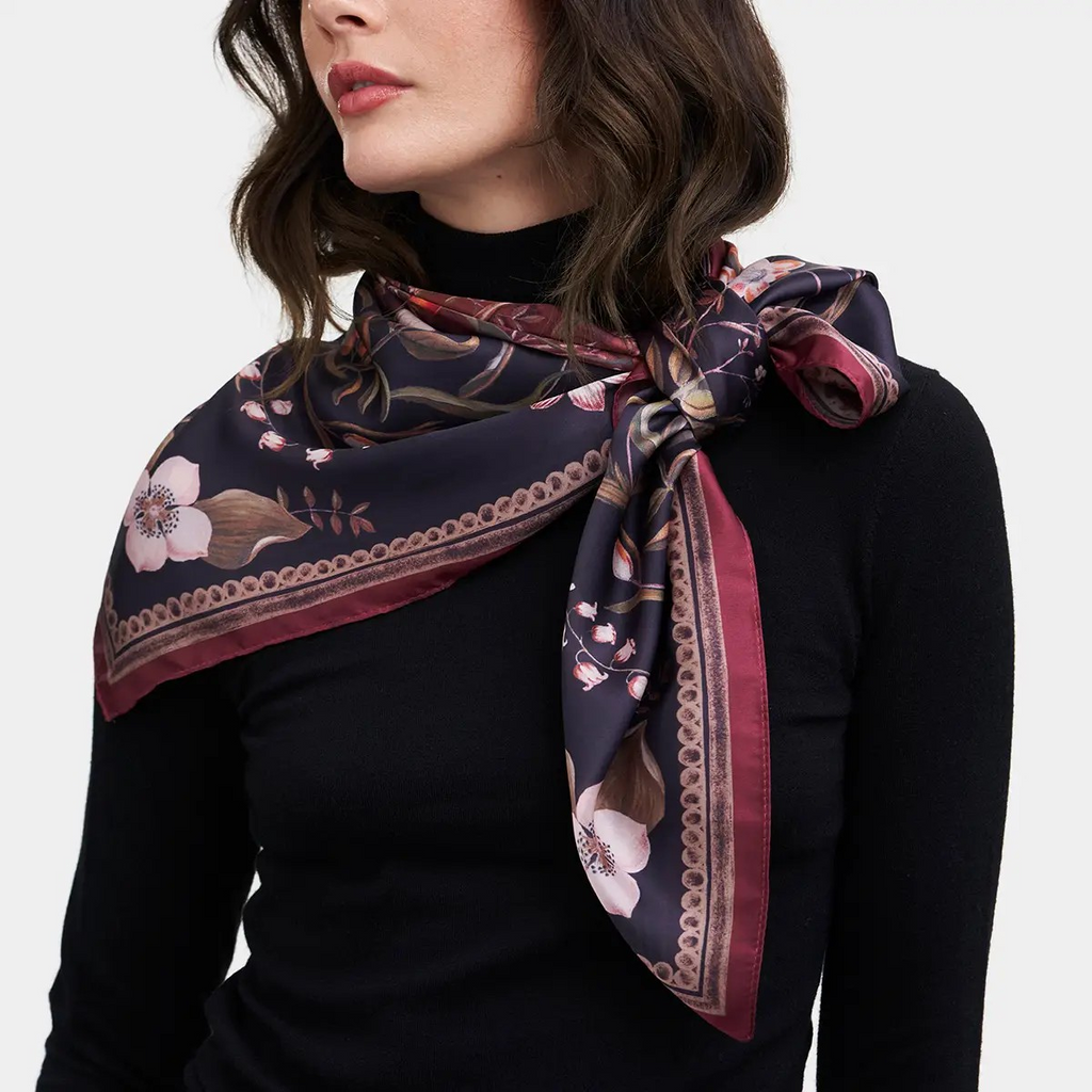 aurora tales peach square scarf