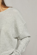 tyler french terry sweatshirt in heather grey