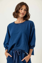 kelly pullover in denim
