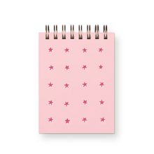  Star Grid Mini Jotter Notebook in Cherry Blossom