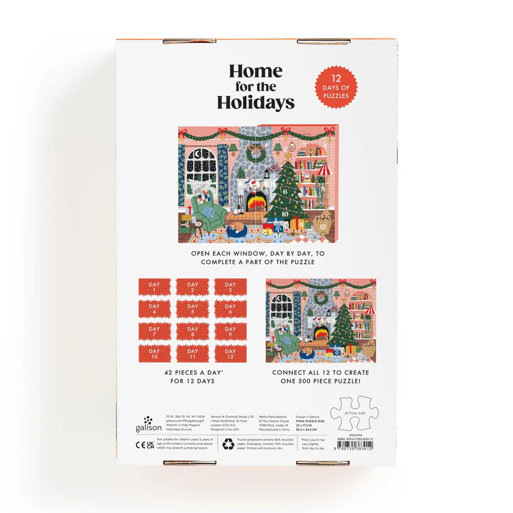 home for the holidays 500 piece advent calendar