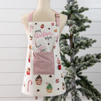 children's apron & mitt set - sweet christmas