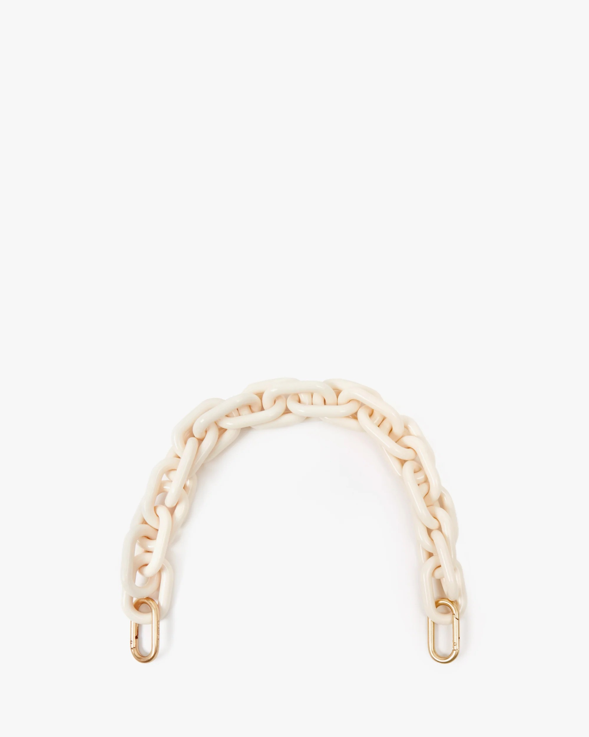 shortie strap in cream resin