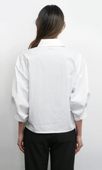 thea oversized latern sleeve button down
