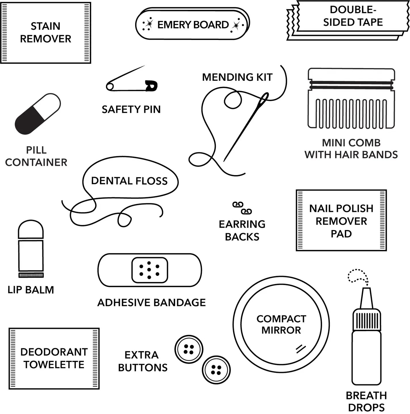 glitter minimergency kit in bronze