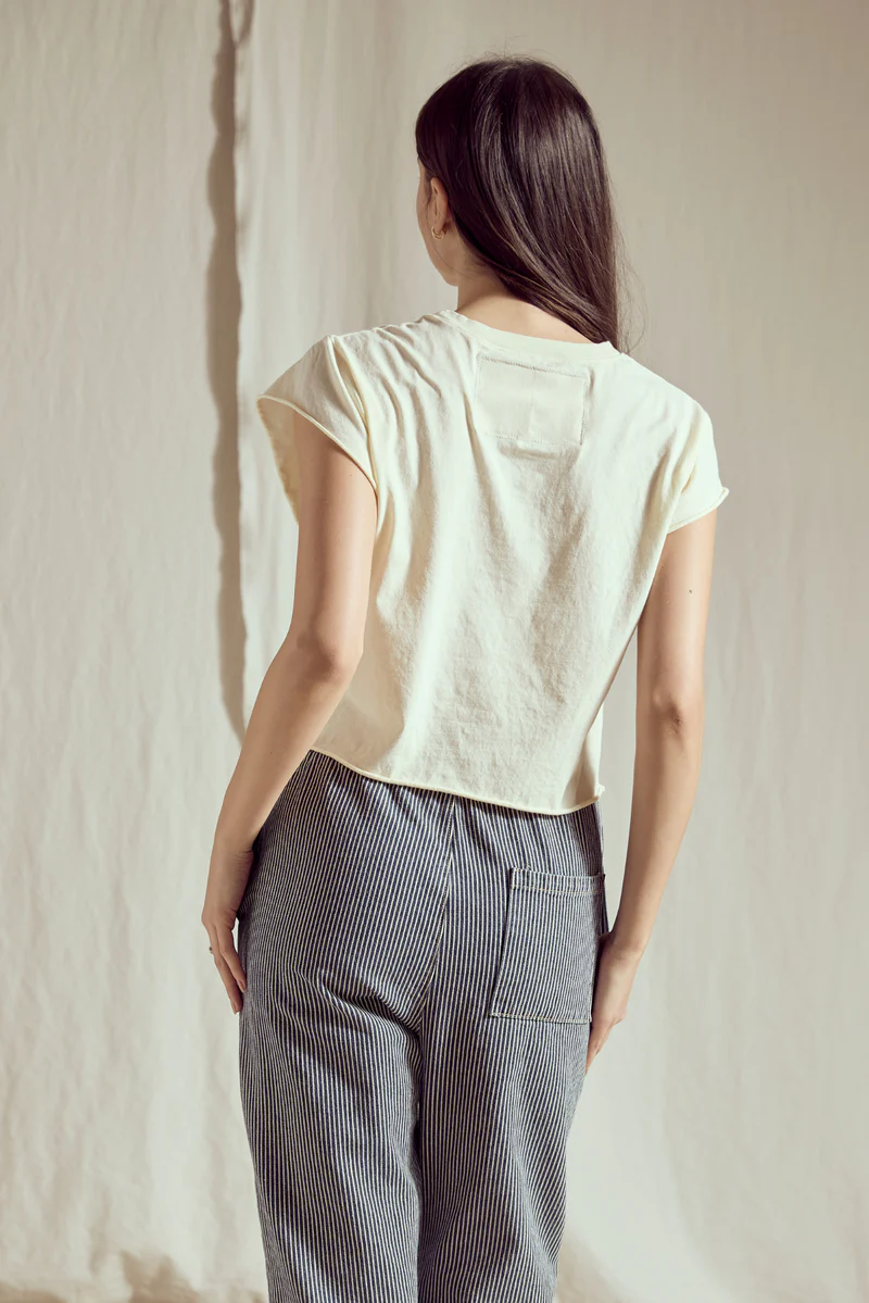 merry + bright crop tee