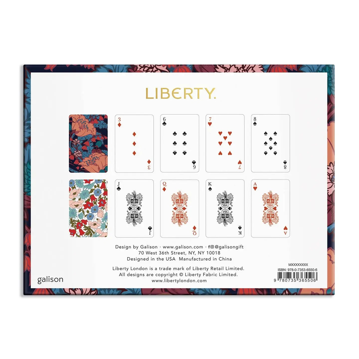 liberty floral card set