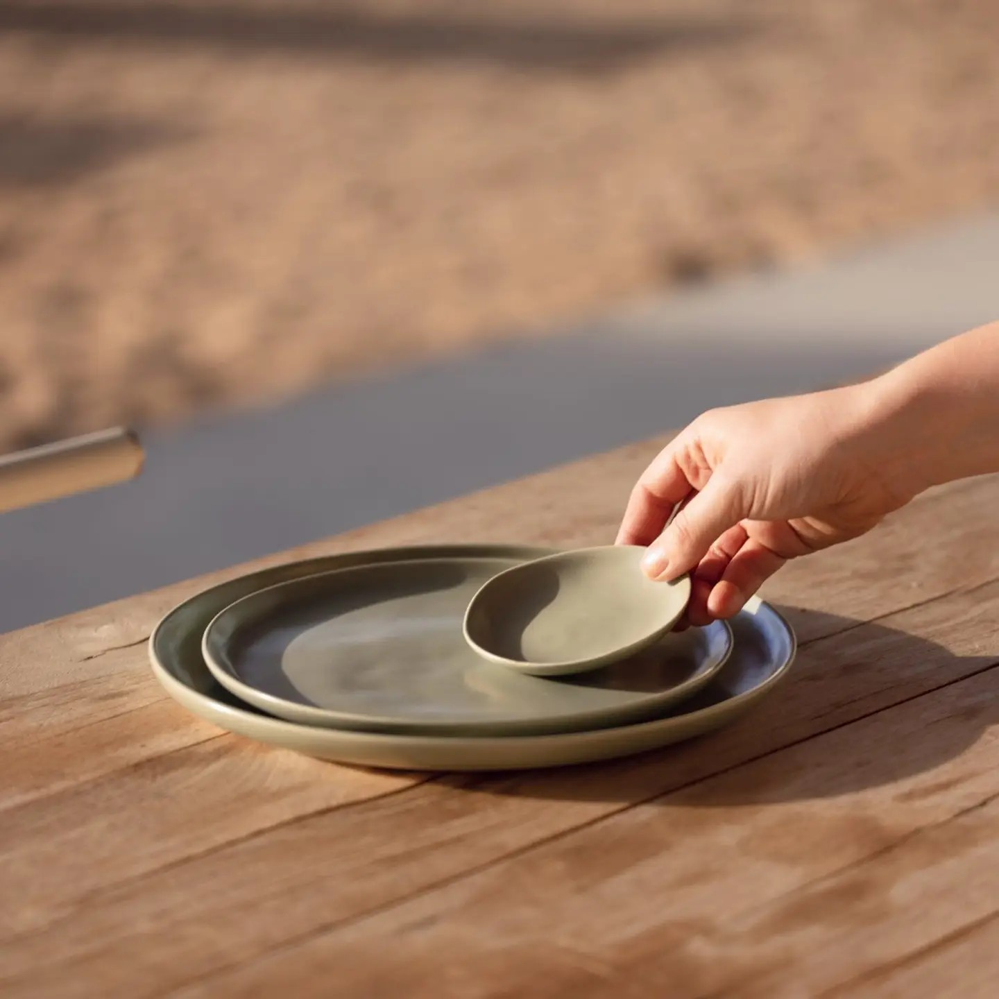 the little plate - dove gray