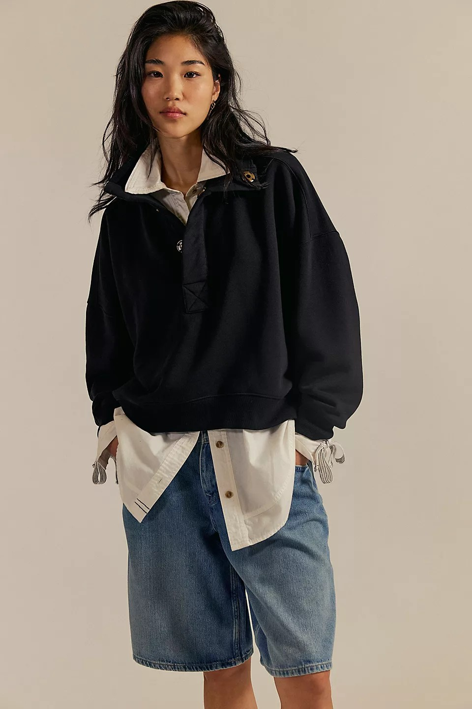 timeless pullover in black