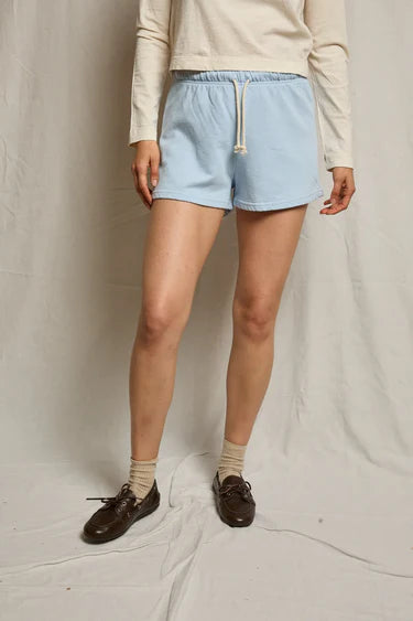 layla french terry short in powder blue