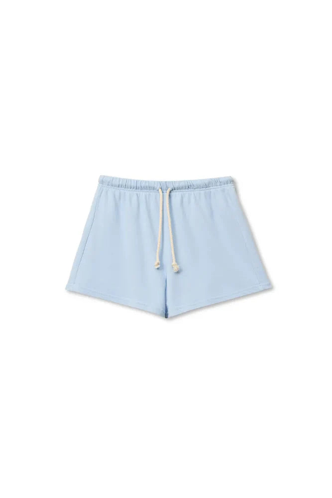 layla french terry short in powder blue