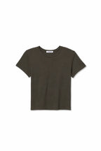 lisa recycled cotton slim crew tee
