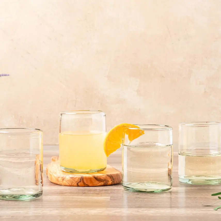 handblown mexican dof glasses