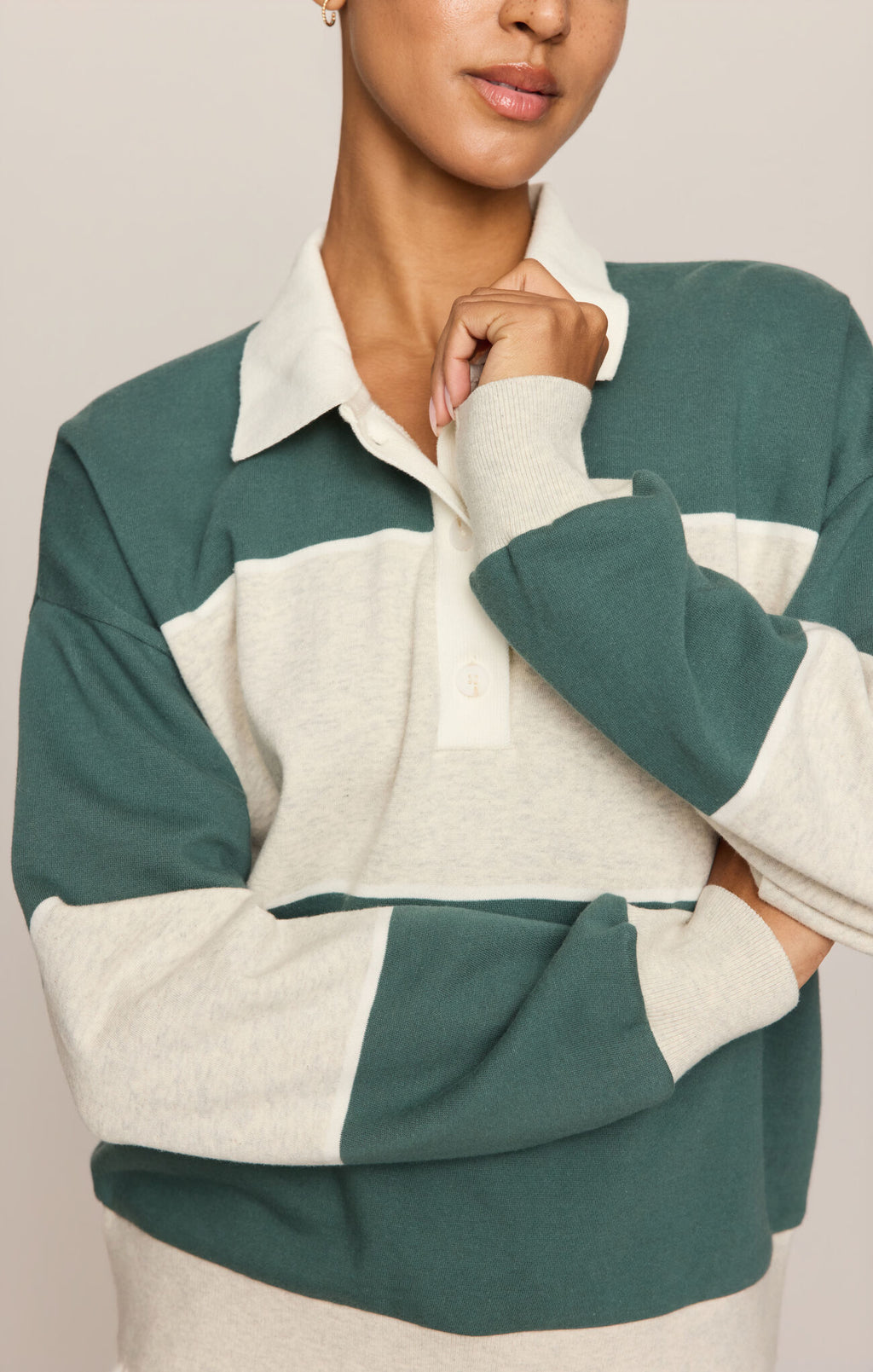 study break polo sweatshirt