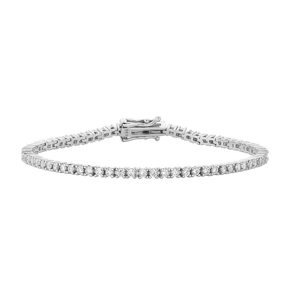 laney tennis bracelet - silver