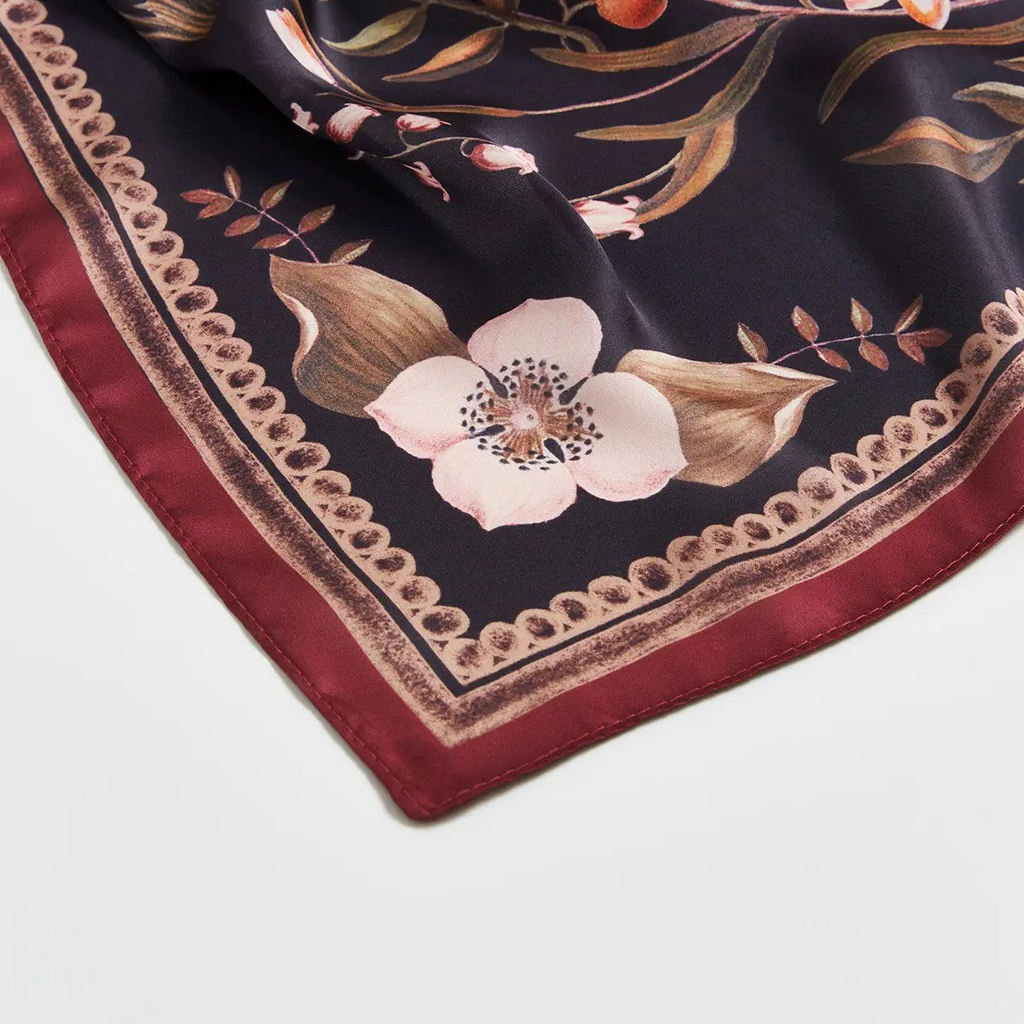 aurora tales peach square scarf