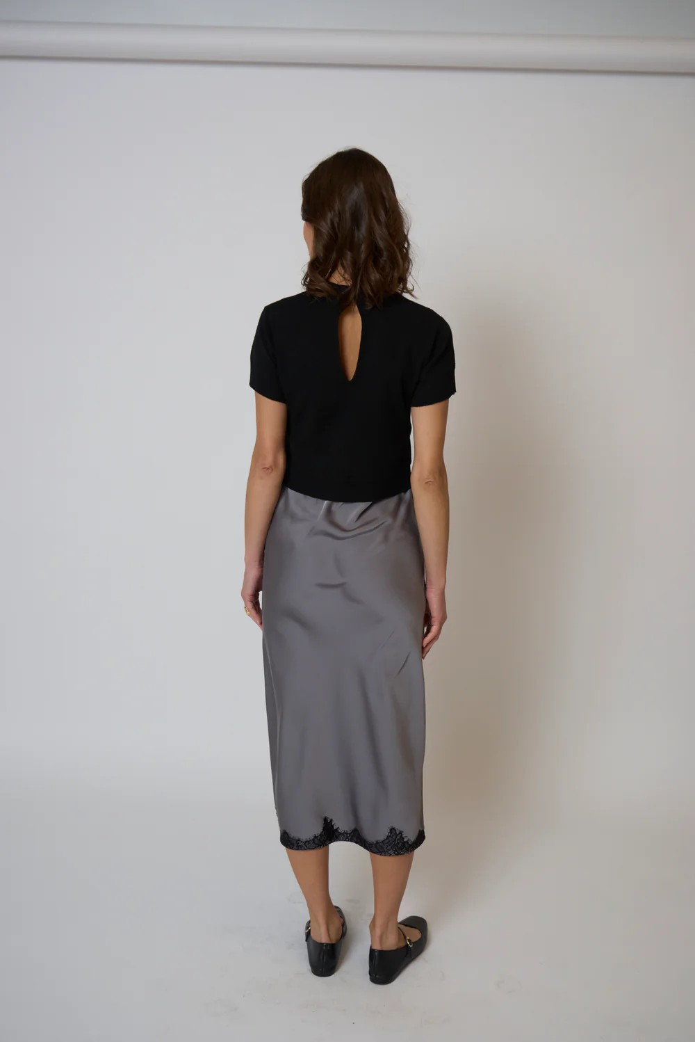 celeste lace + sweater combo dress