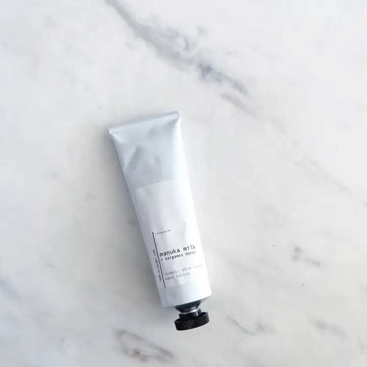 manuka milk + bergamot honey organic hand lotion