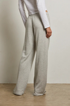 nora french terry pant in heather grey