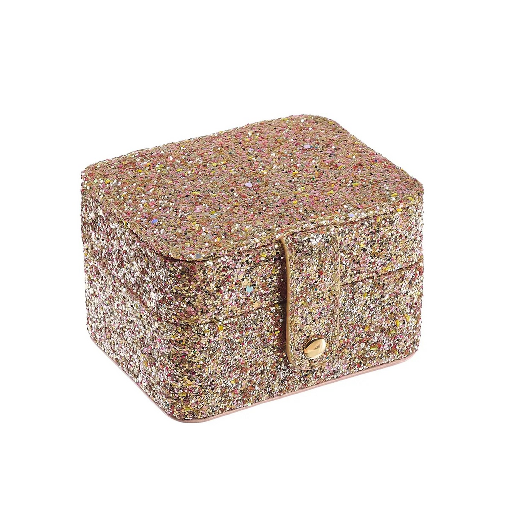 confetti glitter gold jewelry box