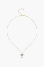 labradorite evil eye necklace