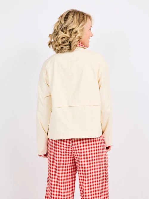 teacup gingham barn jacket
