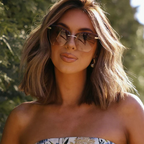 becky v in gold + brown gradient