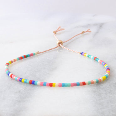 Adjustable Beaded String Bracelets