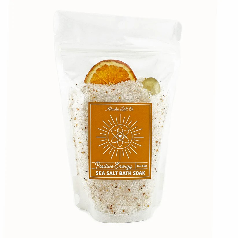sea salt bath soak - positive energy