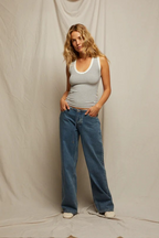 jordan stripe tank in navy