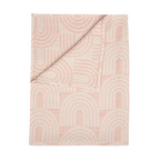 jacquard blanket in rainbow