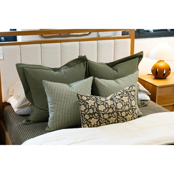 greta lumbar pillow + down insert