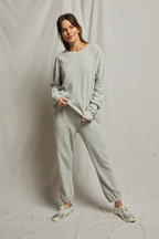 tyler french terry sweatshirt in heather grey