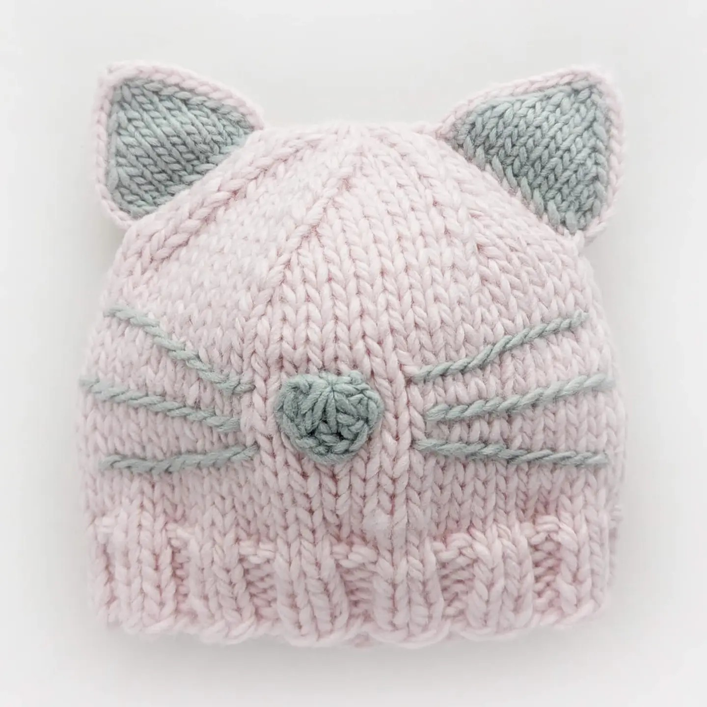 kitty baby beanie