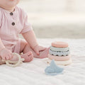 classic silicone stacking teething toy