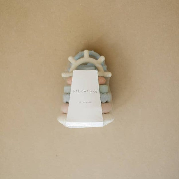classic silicone stacking teething toy
