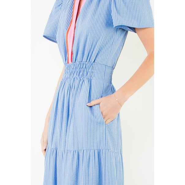 the brigette textured maxi