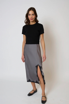 celeste lace + sweater combo dress