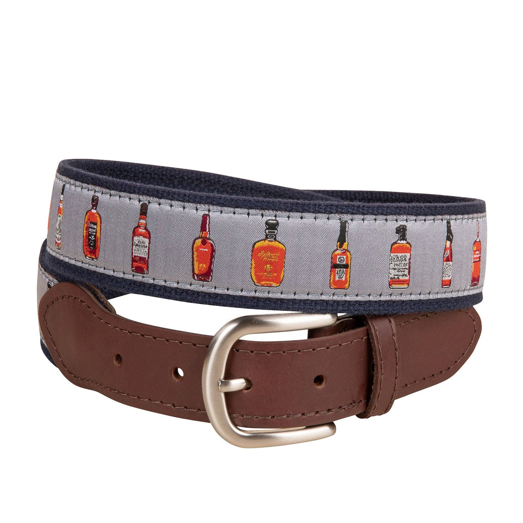 bourbon & whiskey ribbon club belt