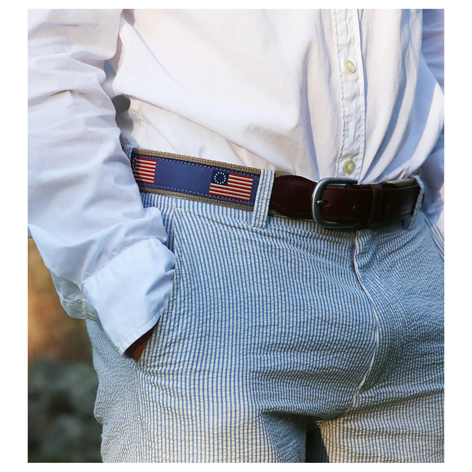 historical flags ribbon belt