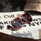 cameron in moscow mule + brown gradient