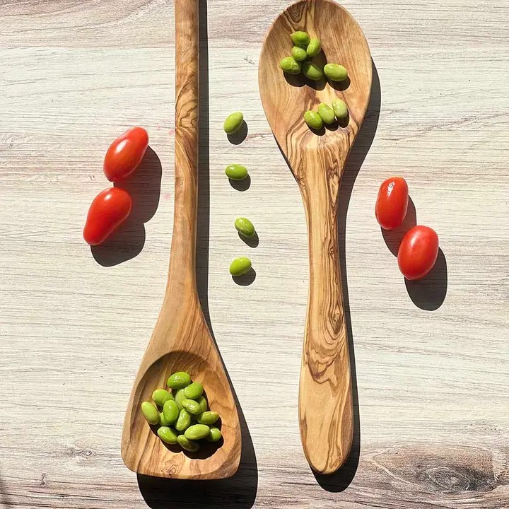 olive wood cooking spoon