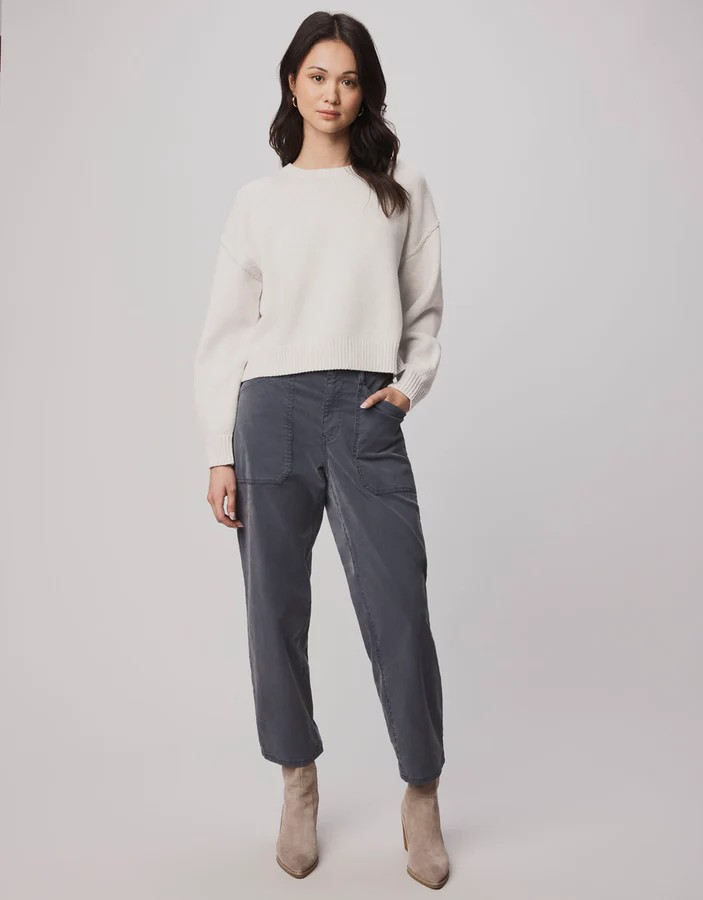 delaney sweater in pale oak heather