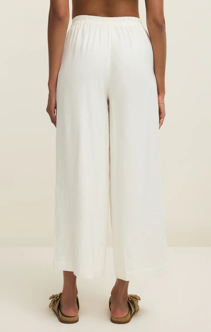 scout linen pant in white