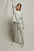 tyler french terry sweatshirt in heather grey