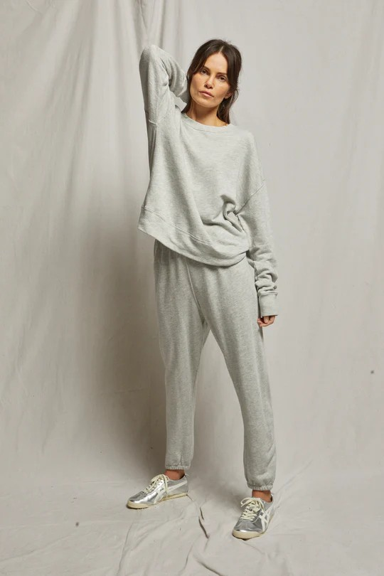 tyler french terry sweatshirt in heather grey