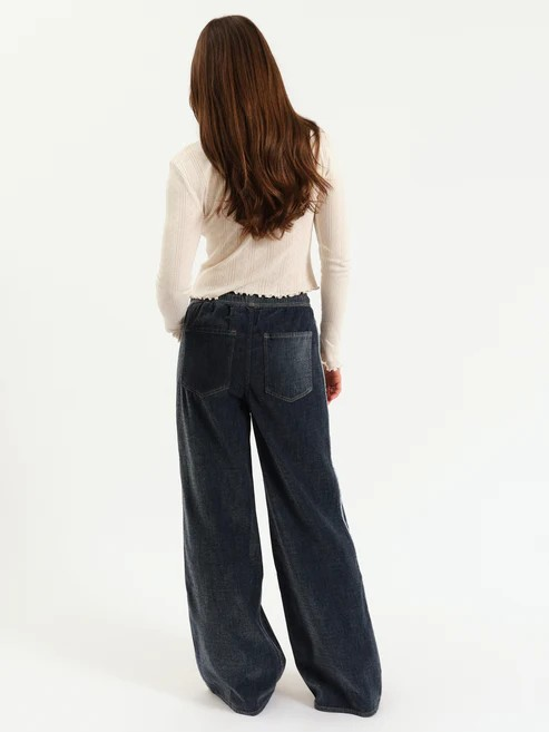 the cozy jean wide leg pull-on